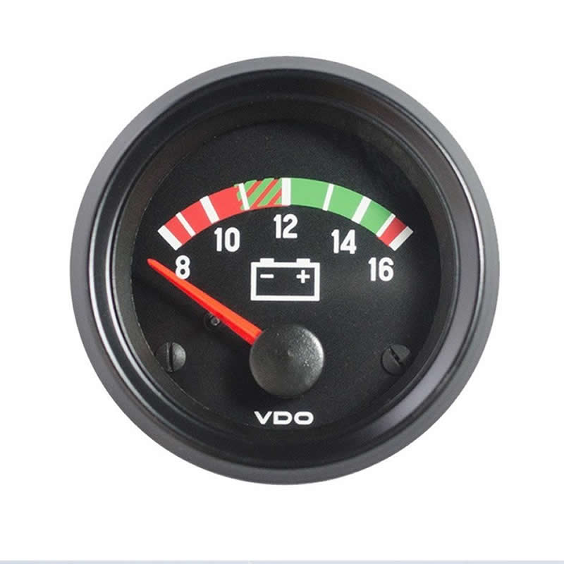 VDO Cockpit Vision Voltmeter 8-16V 52mm 12V